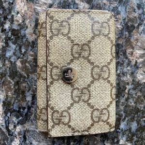 Vintage Gucci key case, brown monogram